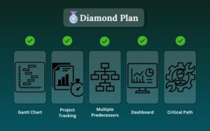 Excel-based project tracking diamond plan